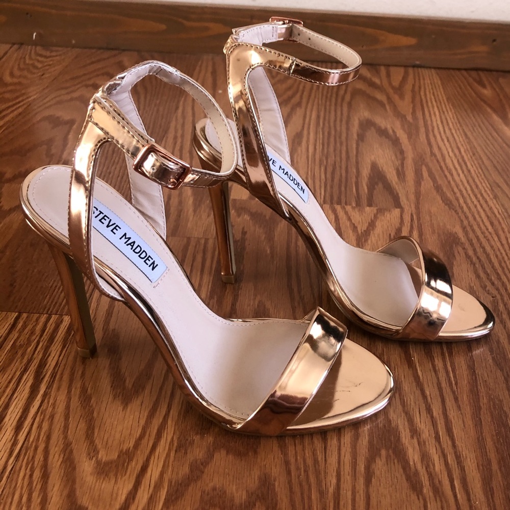 Rose gold Steve Madden heels